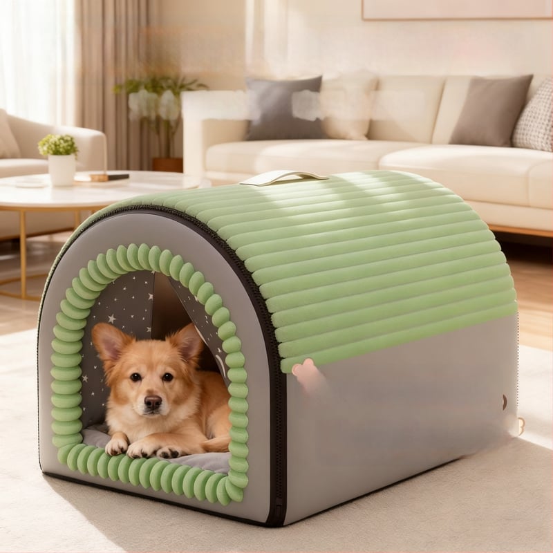 Кучешко домче и котешка палатка: свалящо се за пране, топло закрито гнездо за кучета и котки, подходящо за всички сезони