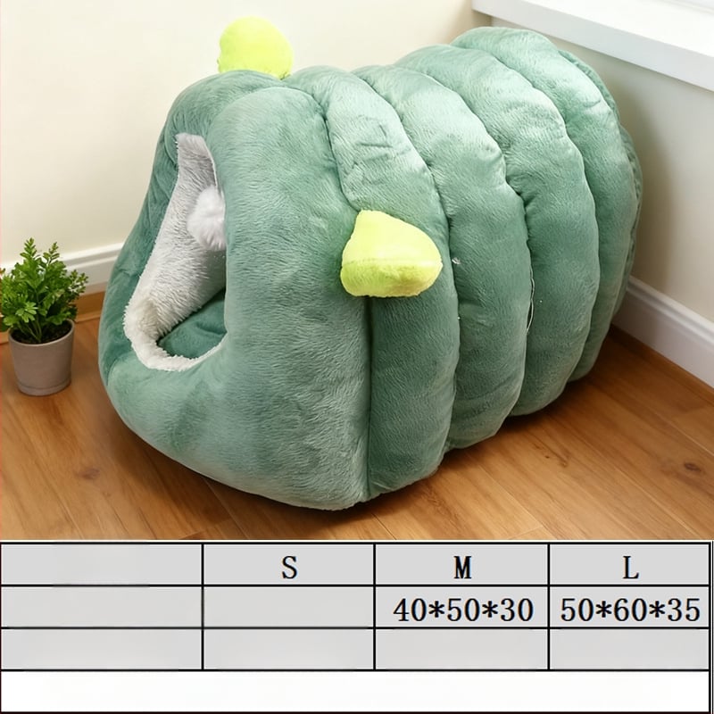 Гнездо за домашни любимци – полузатворено кучешко легло, фланелен материал, сваляемо и миещо се