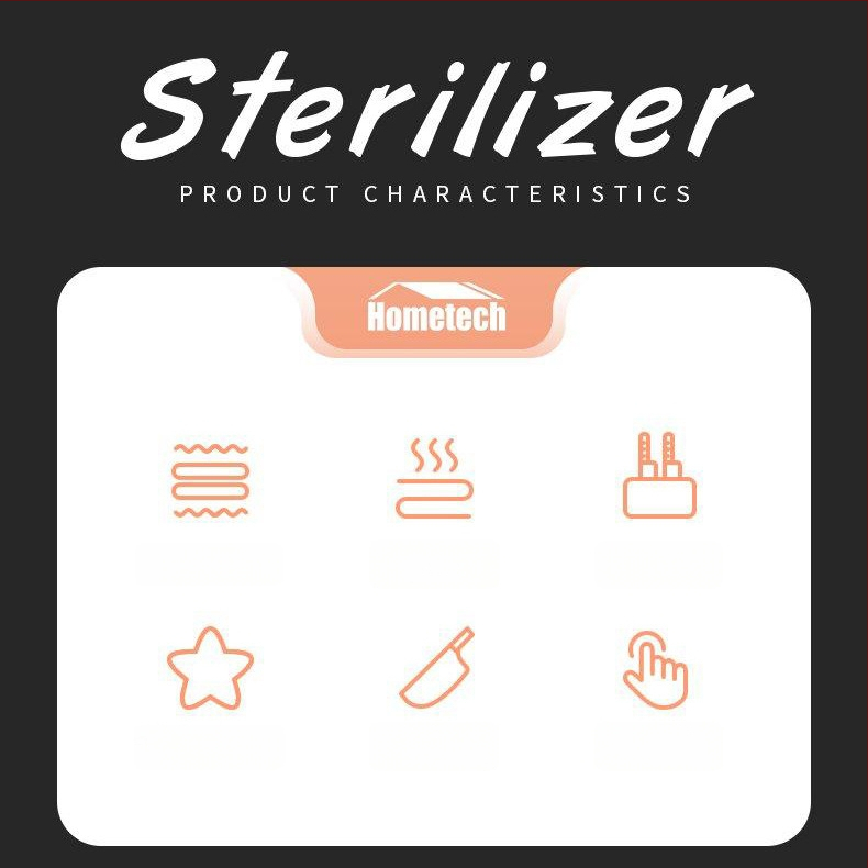 Θήκη απολύμανσης μαχαιριών και κουτί αποθήκευσης μαχαιροπίρουνων με λειτουργία στέγνωσης • υλικό PP+PET • επιτραπέζιο σχεδίαση • μινιμαλιστικό στυλ