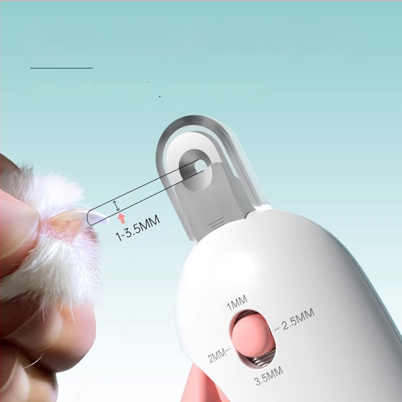 Κλιπ νυχιών για γάτες και κουνέλια με ρυθμιζόμενο κύκλικό άνοιγμα, Gravity Pusher μηχανισμός, κατάλληλο για αρχάριους