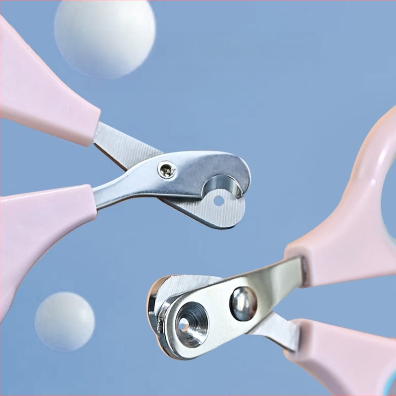 Macska körömvágó olló védőfogantyúval, biztonságos kialakítás, 100 darabos csomag