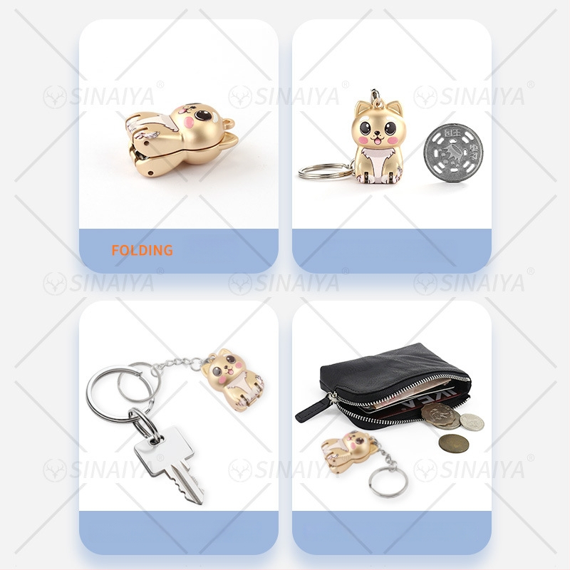 Clește de unghii pliabil, portabil, din oțel inoxidabil, Sneya