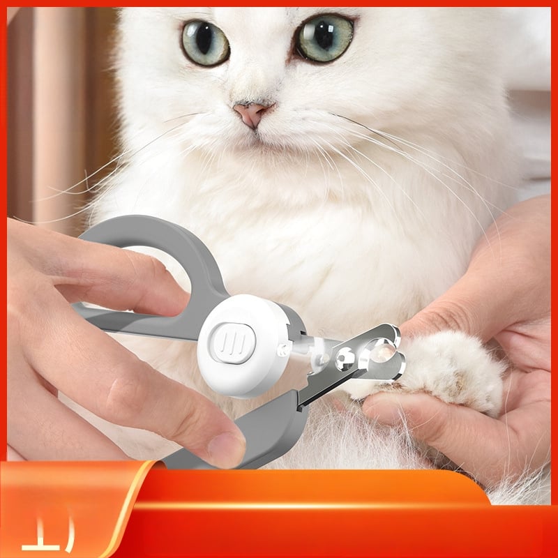 Katės nagų žirklės su LED apšvietimu