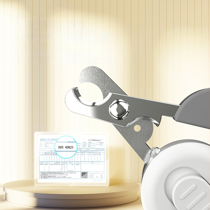 Katės nagų žirklės su LED apšvietimu