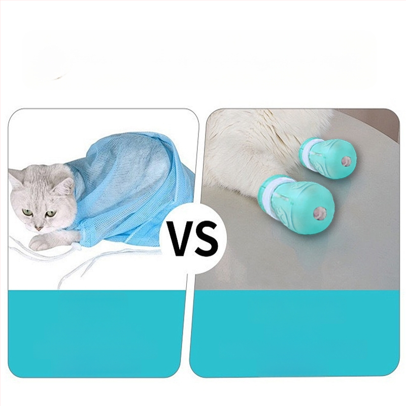 Protecție pentru capul pisicii pentru baie, tăierea unghiilor și injecții – anti-zgâriere, anti- mușcare, anti-lipire • cutie cu 210 bucăți • pentru pisici
