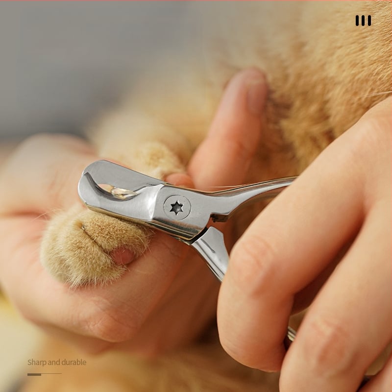 Clips pentru unghii animale de companie – oțel inox, deschidere mare, siguranță anti-hemoragie, 63,2 g, ambalaj de bază