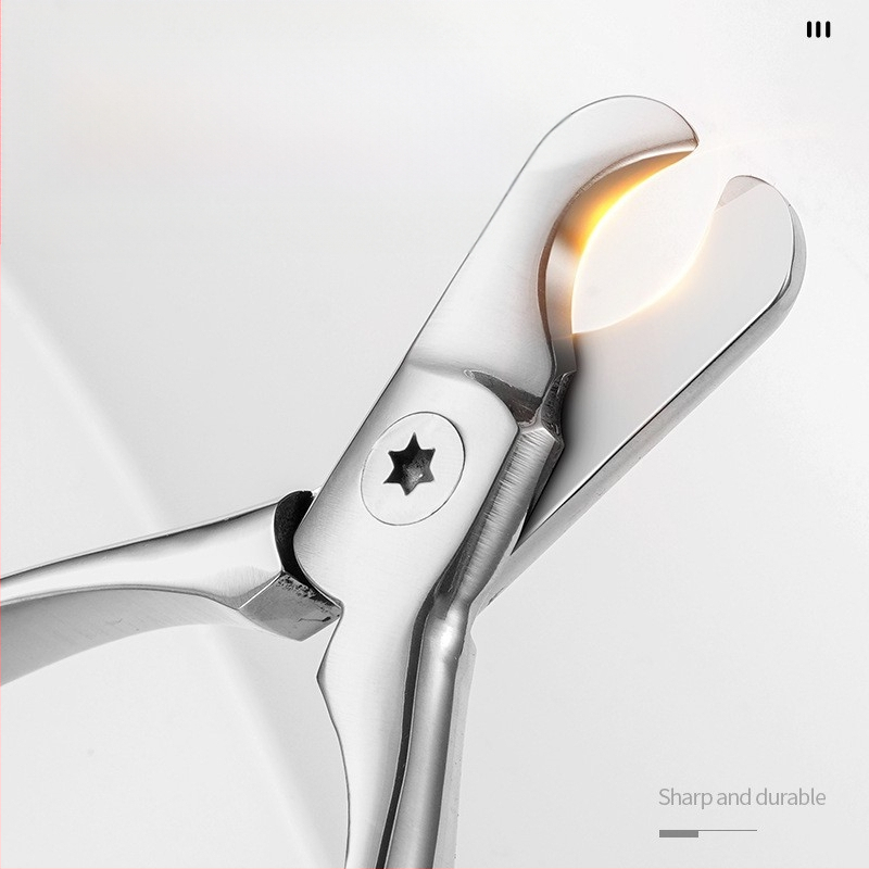 Clips pentru unghii animale de companie – oțel inox, deschidere mare, siguranță anti-hemoragie, 63,2 g, ambalaj de bază