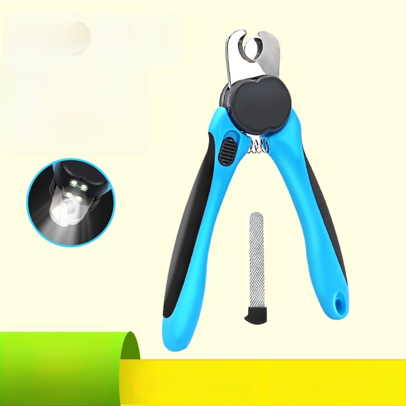 Augintinių nagų kirpimo įrankis su LED apšvietimu katėms ir šunims