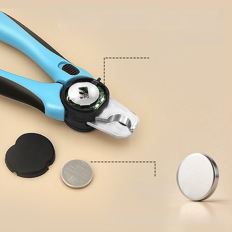 Augintinių nagų kirpimo įrankis su LED apšvietimu katėms ir šunims