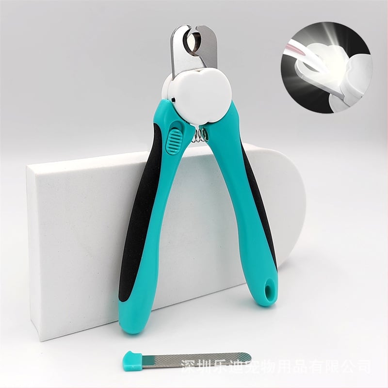 Augintinių nagų kirpimo įrankis su LED apšvietimu katėms ir šunims