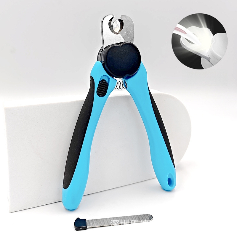 Augintinių nagų kirpimo įrankis su LED apšvietimu katėms ir šunims