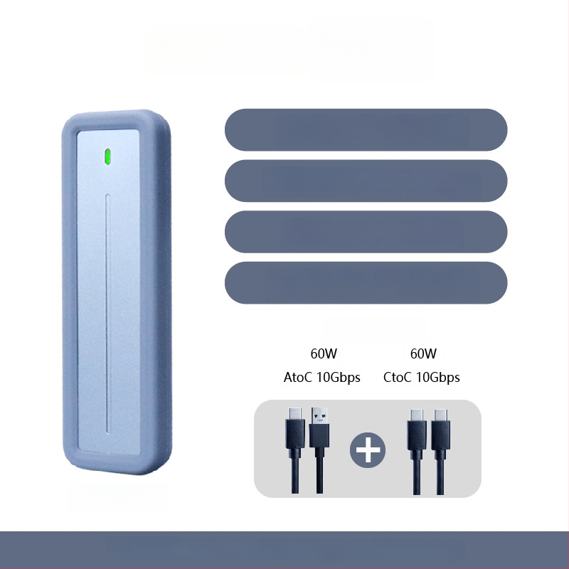 M.2 NVMe väliskorpus – JMS583, USB 3.2 Gen2 10Gbps, alumiiniumsegu, toetab kuni 4TB