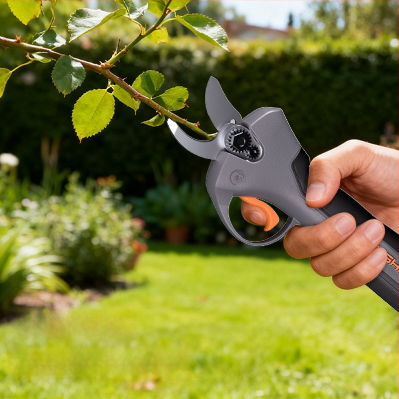 Електрически ножици за подстригване, безчетков мотор, вградена литиева батерия, зареждане Type-C, за плодови дървета и дебели клони