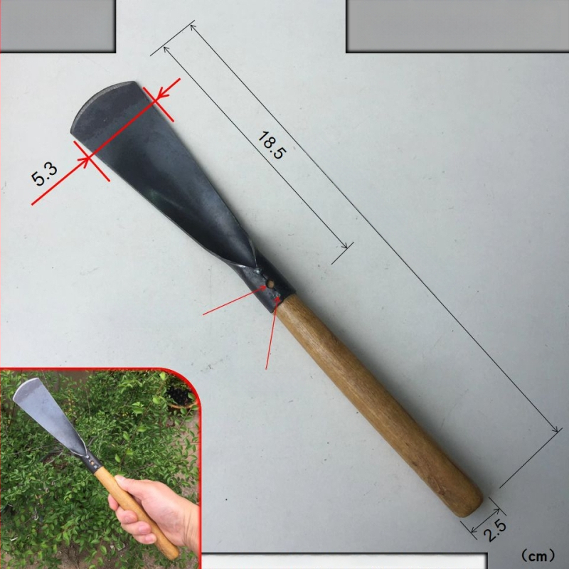 Лопата с дървена дръжка и нож от инструментална стомана; глава 150 g; за градина и засаждане, земеделие