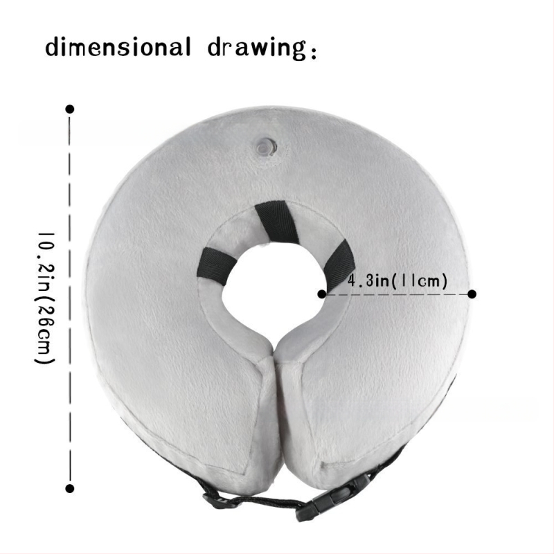 Подуваем кучешки нашийник за постоперативна употреба, против обливане, екологично чист PVC, код Dbb 000013