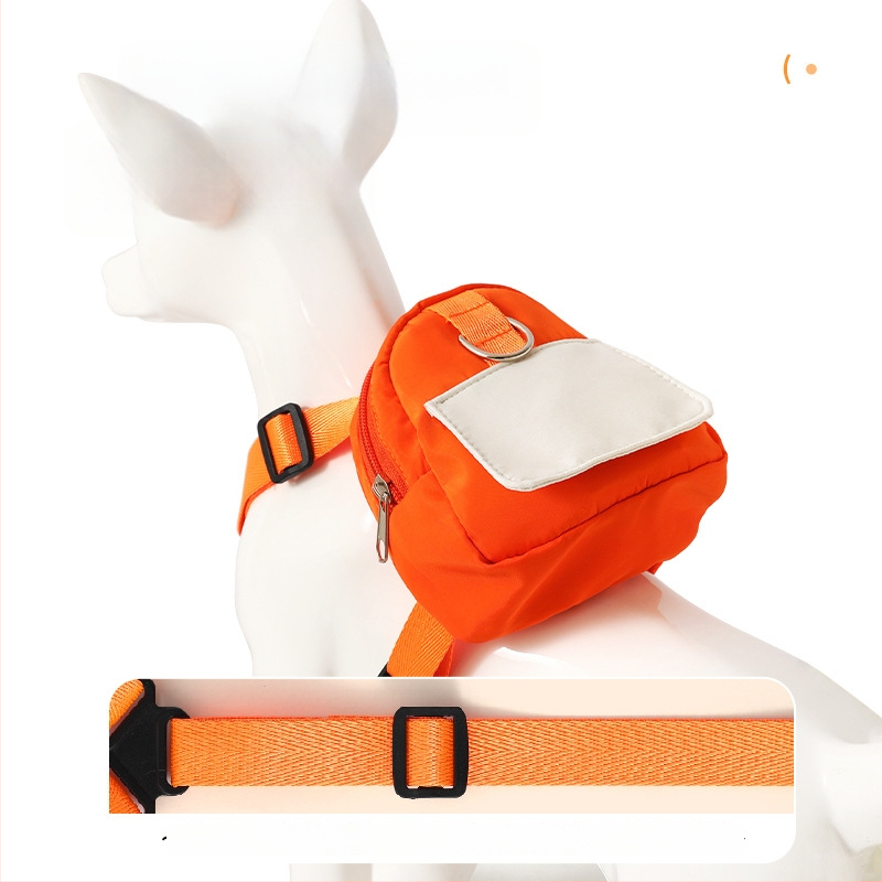 Ham de piept din poliester pentru pisici, cu lesă din sfoară, portabil