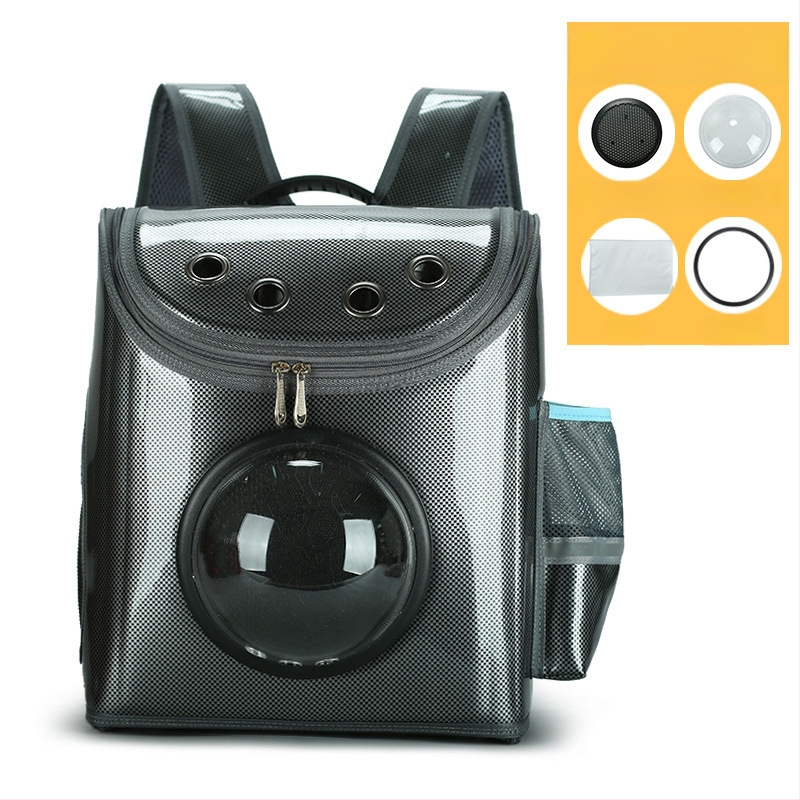 Macska űr kapszula hátizsák – összehajtható, lélegző, Oxford anyag, 5 kg kapacitás, kockás mintázat, merev kivitel