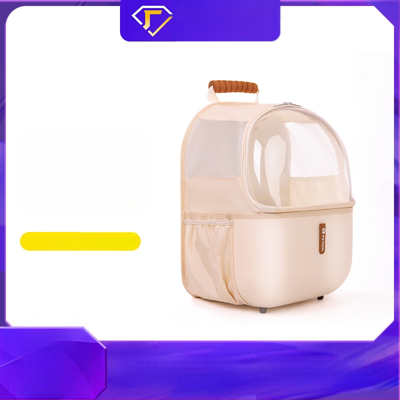 Űrkapu formájú háziállat hátizsák macskák és kutyák számára, nagy kapacitású, ABS anyagú, hordozható