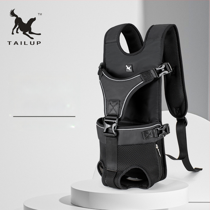 TAILUP Geantă pentru piept pentru animale de companie cu cataramă — Rucsac reglabil pentru câini, imprimeu camuflaj, țesătură Oxford