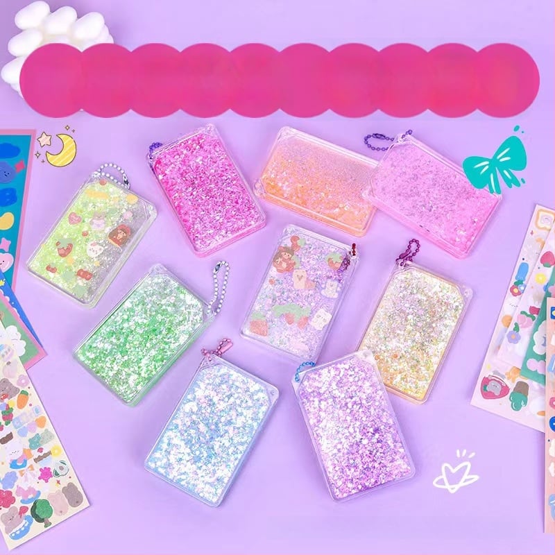 Napló DIY készlet: matricák és medál quicksand mintával, kész ajándék különböző alkalmakra