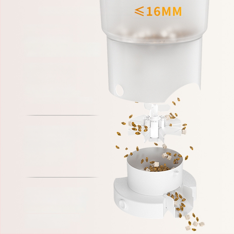 Hrănitor inteligent pentru animale de companie, cu temporizator automat și control prin aplicație, tavă dublă, detașabil, pentru câini și pisici, 2 kg