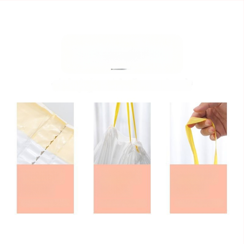 Чанта за котешка тоалетна за отпадъци, дебел HDPE, с връзка, еднократна, 50 бр