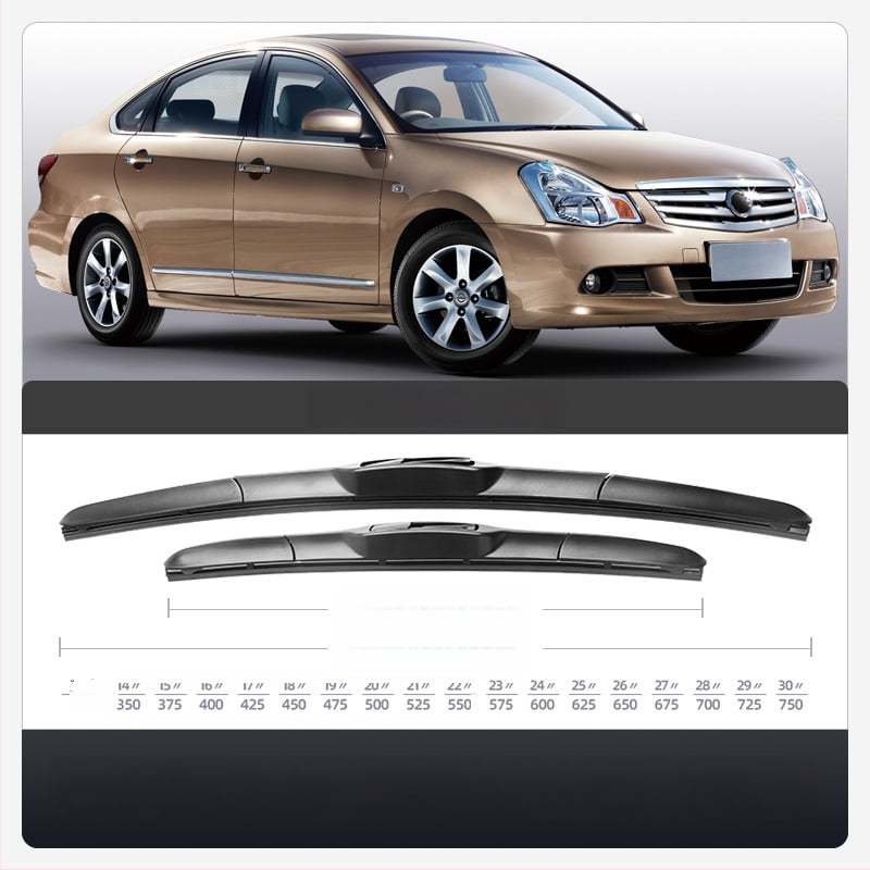 Bezokvirni brisač za Nissan Sylphy, tih rad, 12 inča, za modele iz 2012 ili starije