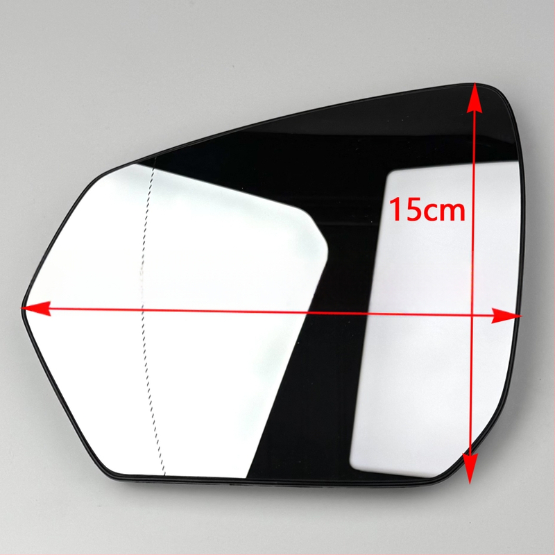 Išorinio veidrodžio lęšis, išlenkta paviršius, ABS korpusas, 12V, tinka Explorer 17-23