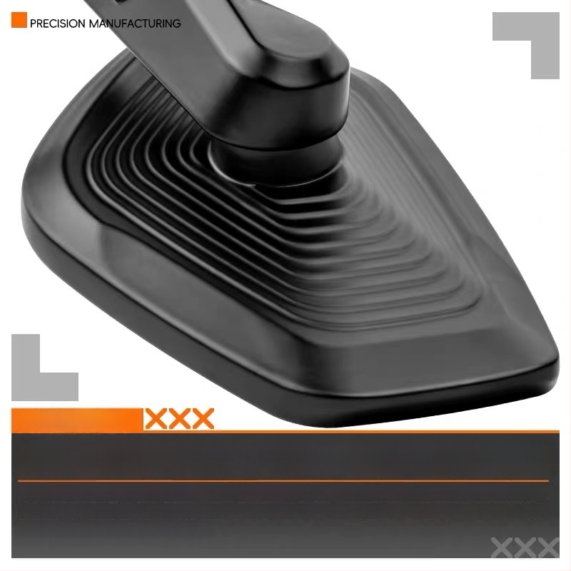 Задно огледало за електрически превозни средства, скутери и мотоциклети, квадратно алуминиево огледало, монтаж с предна и задна резба