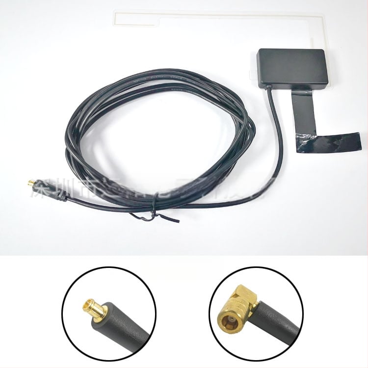 Autó DAB/FM/AM digitális rádióantenna — Frekvenciasáv: 174–240 / 1452–1492 MHz; Nyereség: 15 dB ±3 dB; L‑Band nyereség: 18 dB ±3 dB; Kimeneti impedancia: 50 Ω; SWR ≤ 2
