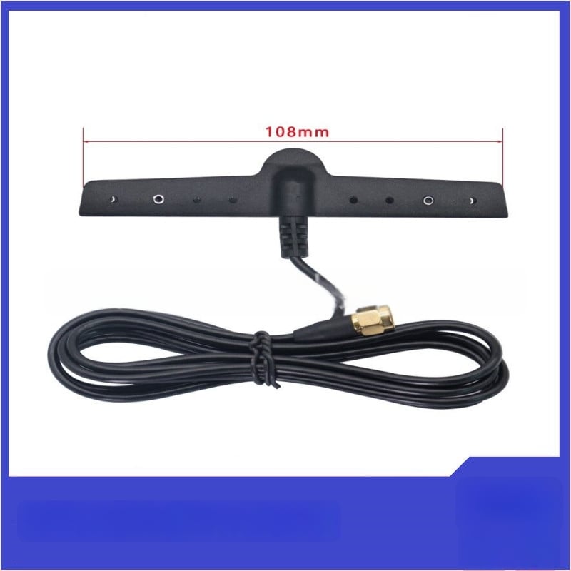 T-típusú patch antenna 4G/GSM/GPRS-hez, autóhoz, IoT-hoz és repülőgéphez — 700–2700 MHz, 50 Ω, 6 dBi nyereség, VSWR ≤ 1.5, működési feszültség 50 V