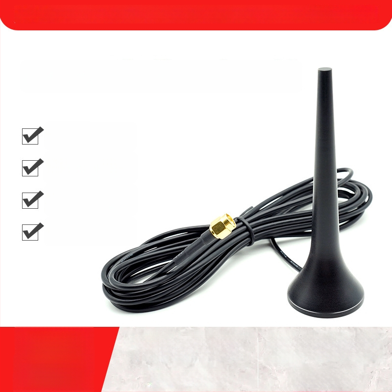 Omnidirekcionális 2,4 GHz antenna, 3 dBi nyereség, 50 Ω, 3 m kábel, szívócsésze rögzítés