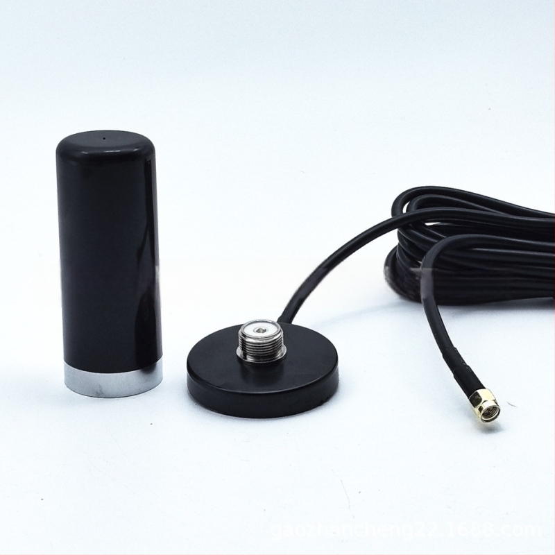 Duál-sávos autóantenna UHF/VHF vákuumos rögzítéssel, PL259 kompatibilis, modell YCM-5592-30, 50 Ω, nyereség 30, frekvencias tartomány 136-174/400-470 MHz, SWR <= 1.5