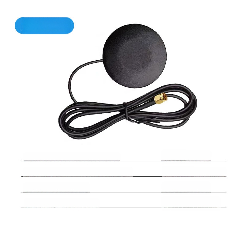 Kültéri vízálló 4G antenna, nagy nyereséggel, kerek házzal, autó navigációs regiszterhez - frekvenciák 4G/2.4G/433, 50Ω, SWR ≤1.5, 0-50V