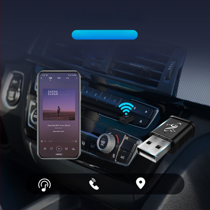 Δέκτης Bluetooth αυτοκινήτου MSD169 USB/AUX – Plug-and-Play, Bluetooth 5.0, 3,5 mm AUX, Διπλή έξοδος, Hands-Free κλήσεις