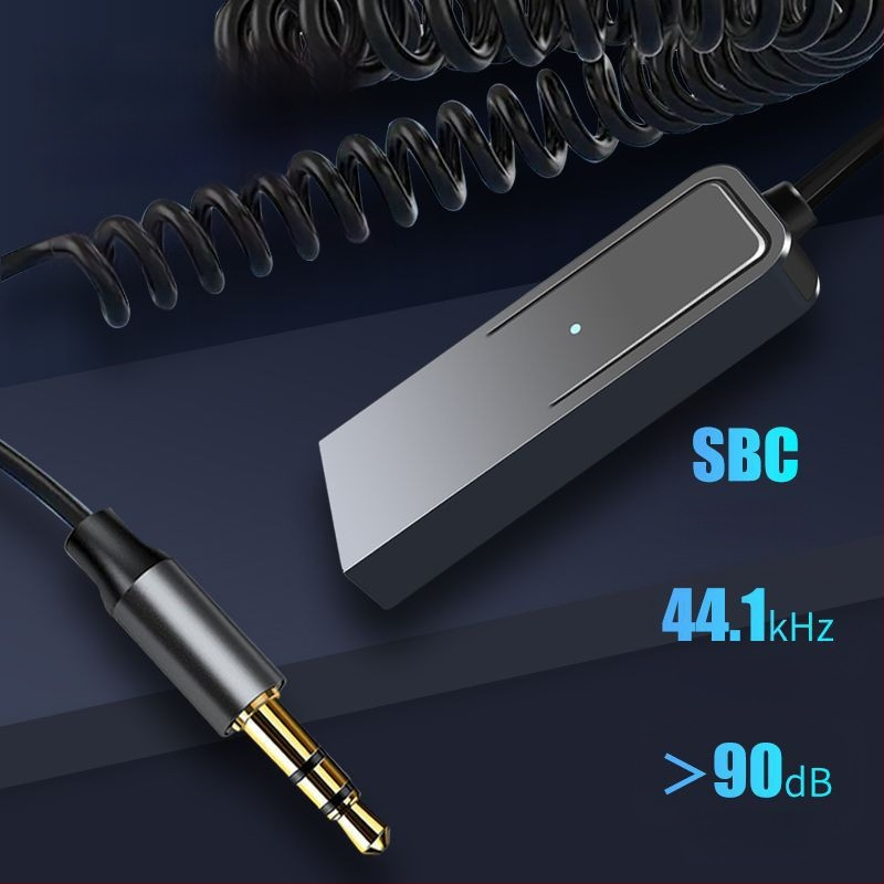 Αυτοκινητικός δέκτης Bluetooth, μοντέλο T21, διεπαφή USB + AUX 3,5 mm, Bluetooth 5.2, εμβέλεια 10 μ