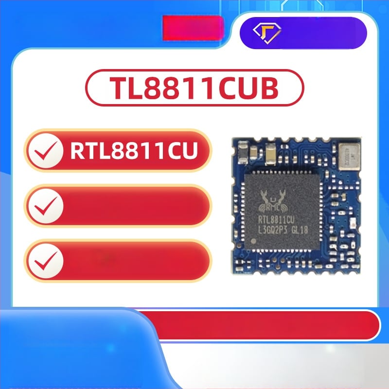 RTL8811CU Автомобилен WiFi модул за пренос на видео, двубандов 2.4G/5G, USB порт, обхват 600 м, за автомобилен проектор