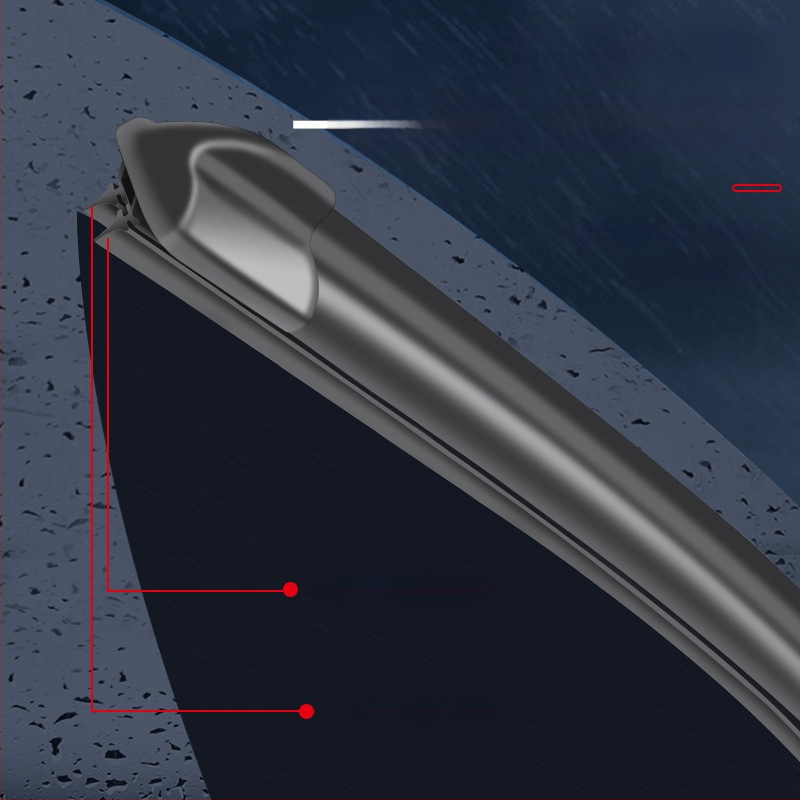 Boneless Wiper Dongfeng Jingyi X3 SUV-hoz, 2016-os modell – To Le Tu, kettős rétegű gumicsík