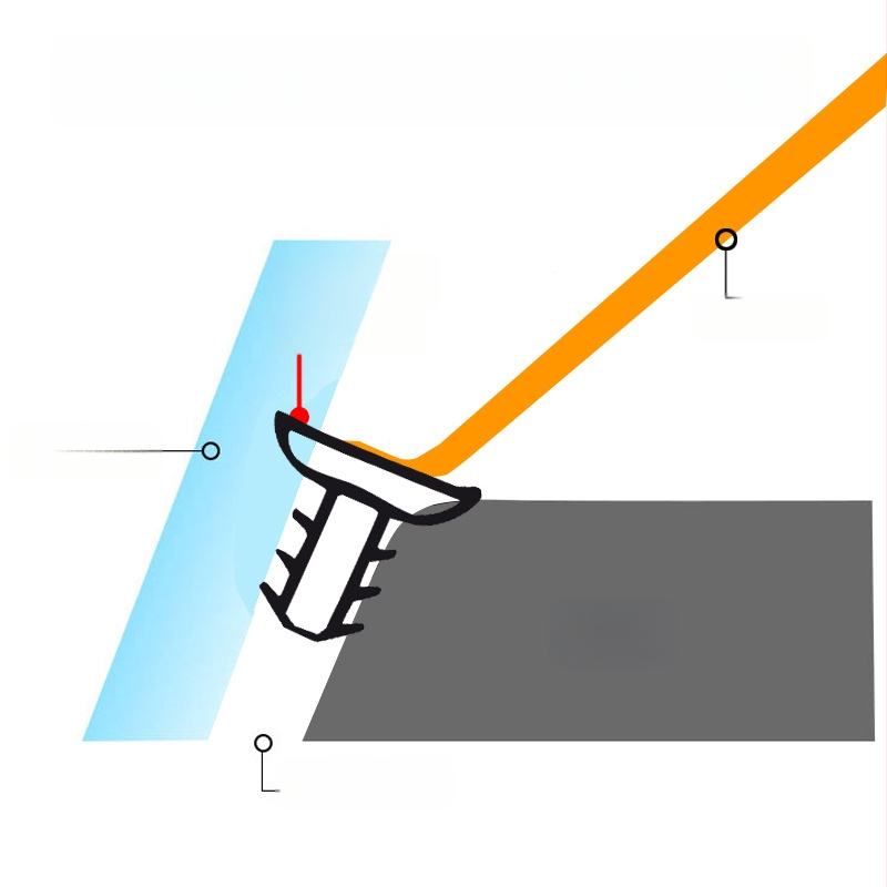 Bandă de etanșare pentru consola centrală a mașinii, din cauciuc, pentru consola centrală, personalizare disponibilă