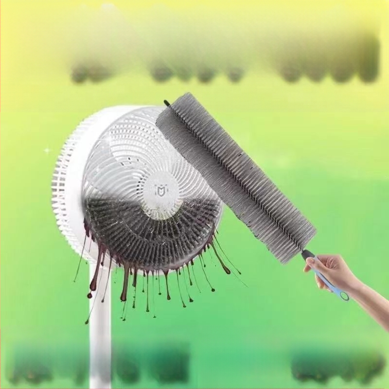 Четка за прах с гъвкава дръжка — пластмасова конструкция, многофункционална за почистване на фуги и прах