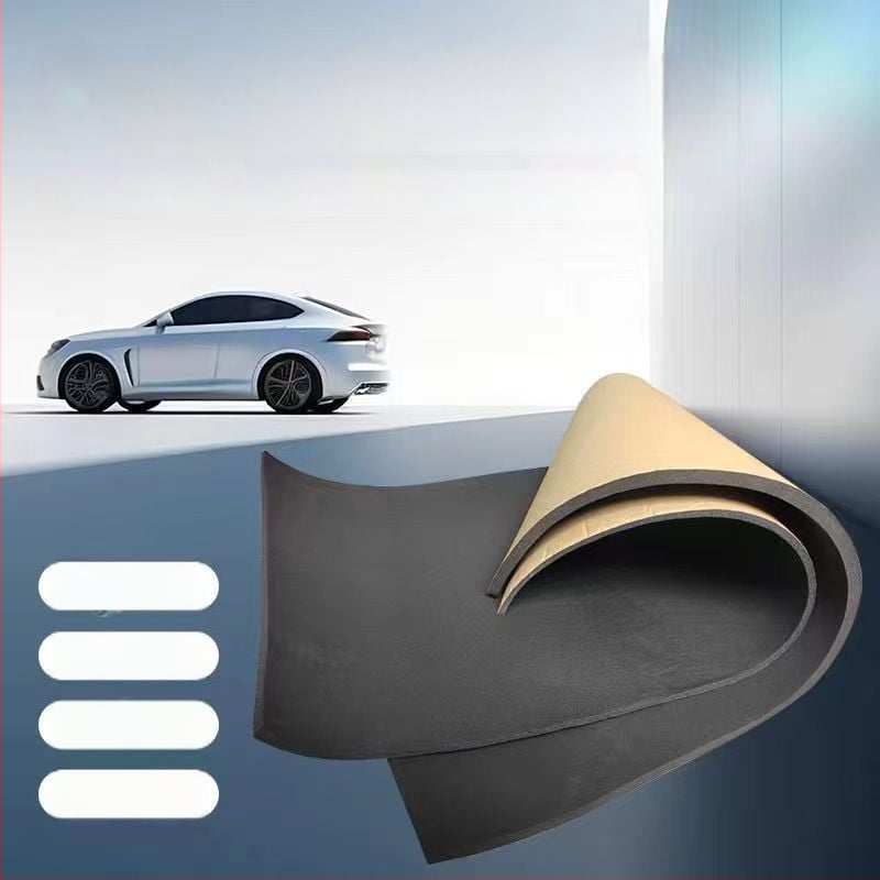 Plăcuță de izolare fonică pentru mașină cu folie de aluminiu și vată izolatoare – MOHUANLI cauciuc și plastic, pentru întregul vehicul, rezistență termică până la 100°C