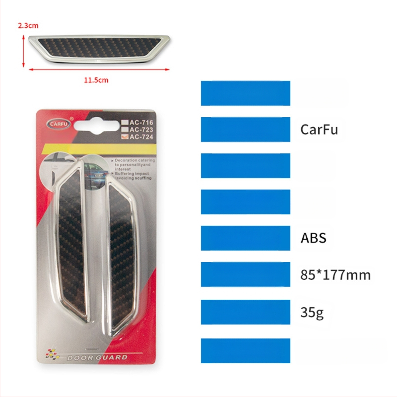 AC-724 ABS ütközésgátló ajtócsík, univerzális illeszkedés, vastagított kialakítás, védő párna, testreszabás elérhető