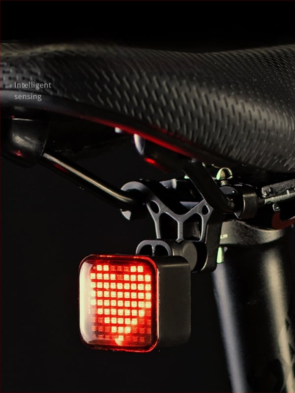 Dviračio užpakalinė lemputė su išmaniu jutikliu ir stabdymo funkcija, prekės ženklas MJR, neimportuota, be pritaikymo, be privačios etiketės