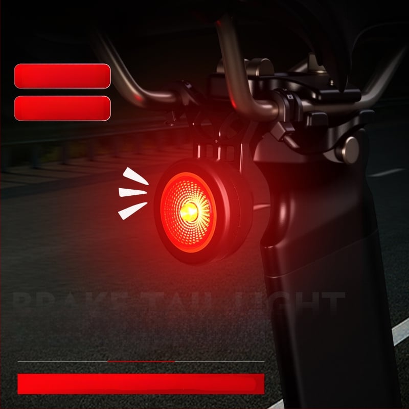 NQY139 Išmanus galinis žibintas dvirčiui ir kalnų dvirčiams su indukcinio kelio įspėjimu - Cyclami