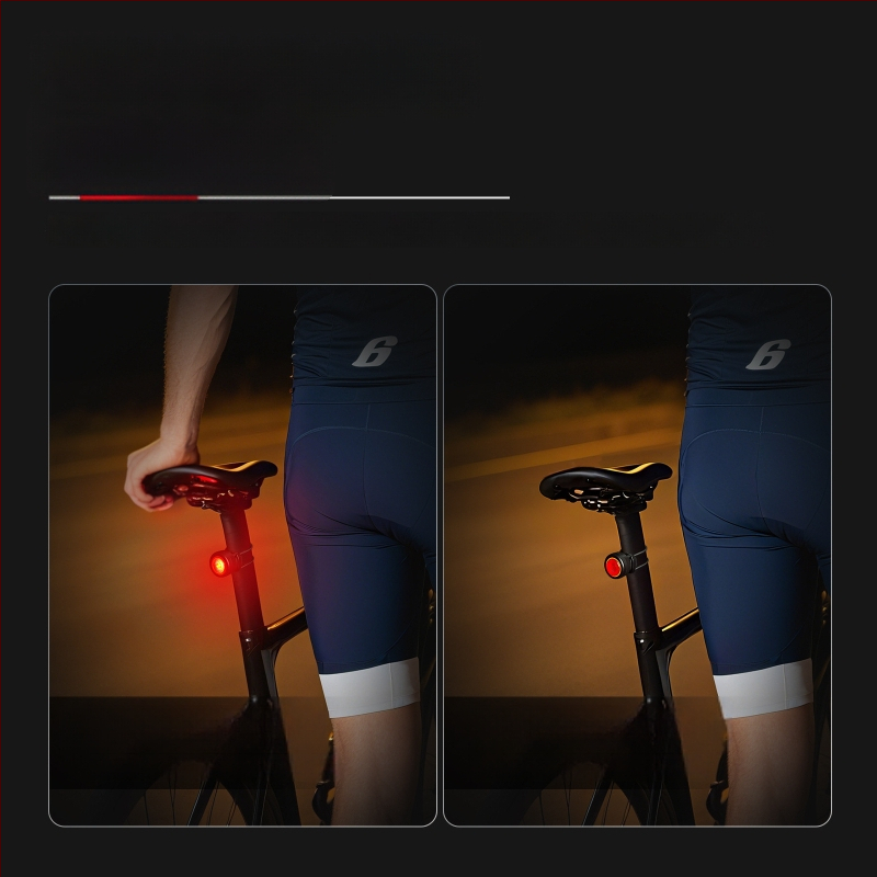 NQY139 Išmanus galinis žibintas dvirčiui ir kalnų dvirčiams su indukcinio kelio įspėjimu - Cyclami