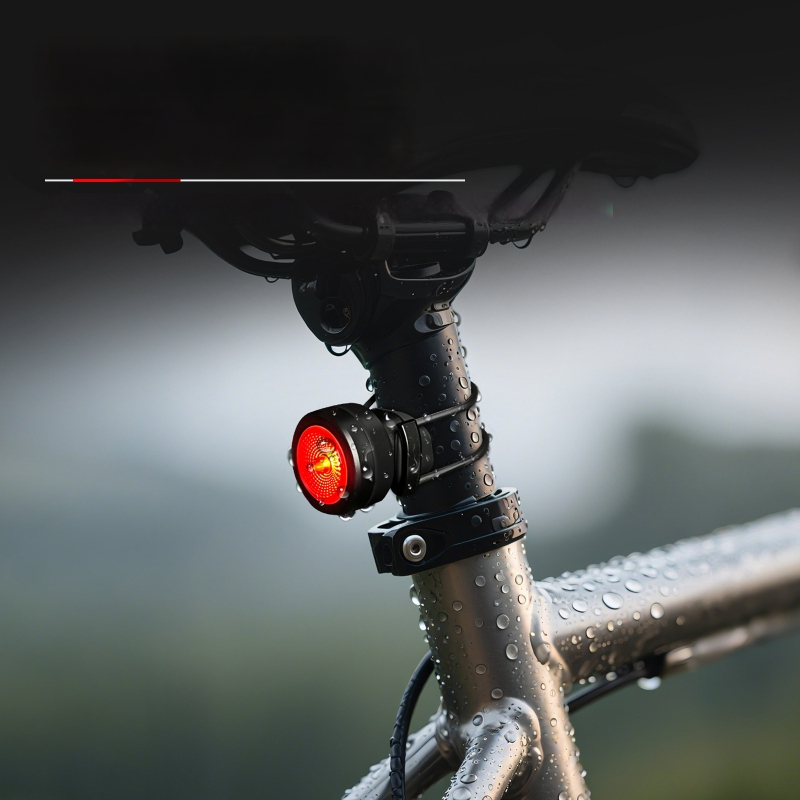 NQY139 Išmanus galinis žibintas dvirčiui ir kalnų dvirčiams su indukcinio kelio įspėjimu - Cyclami