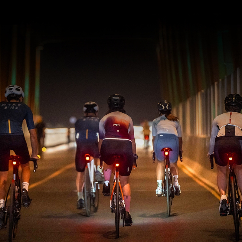 XOSS Walker užpakalinis žibintas dviračiams su DOT-MATRIX LED, stabdžio įjungimo įspėjimas, tinkamas kelių ir kalnų dviračiams, naktiniam važiavimui