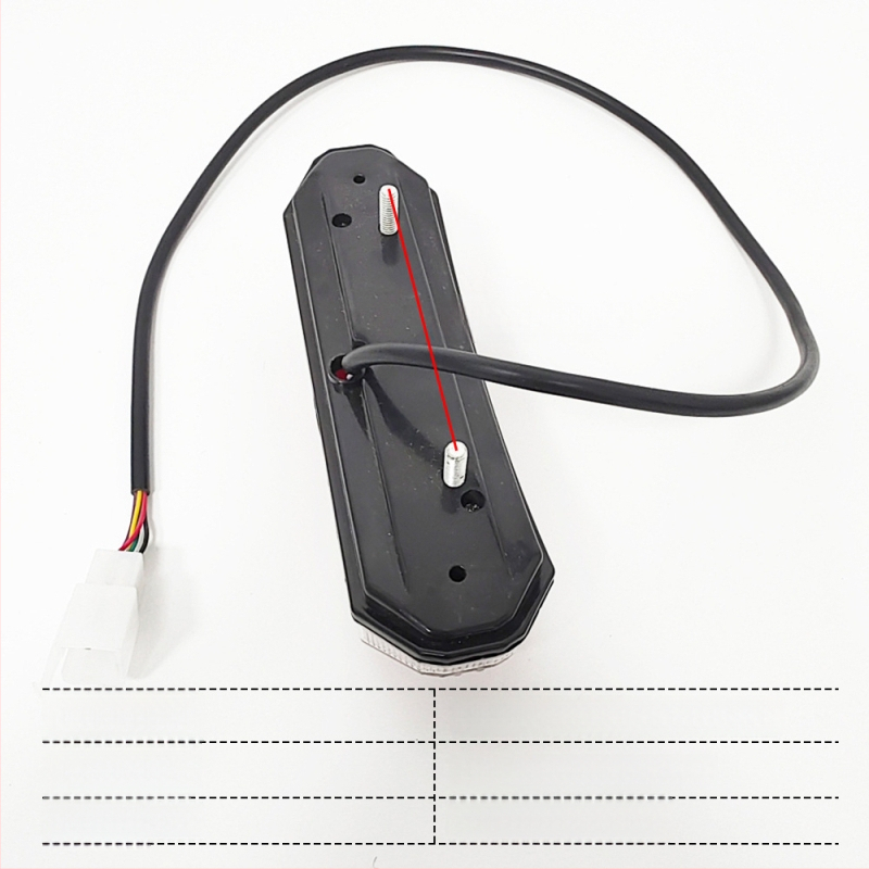 W-4 elektromos autóhoz tartozó hátsó lámpa – 12V LED hátsó lámpa féklámpával, indexeléssel és futófénnyel, Songjie