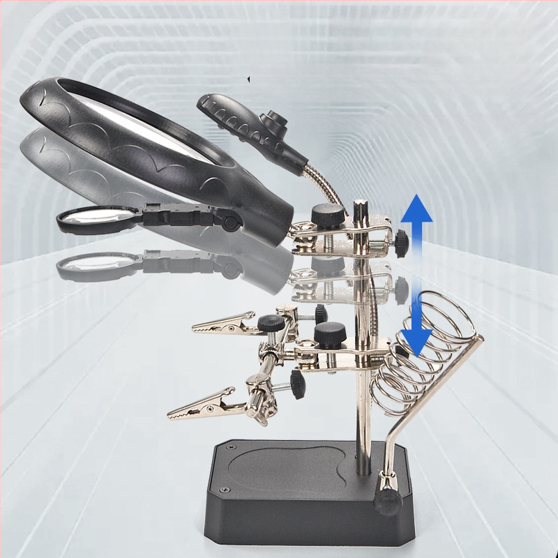 Λαμπτήρας LED με μεγεθυντικό φακό για επισκευές πλακετών, περιστροφή 360°, εξοικονόμηση ενέργειας