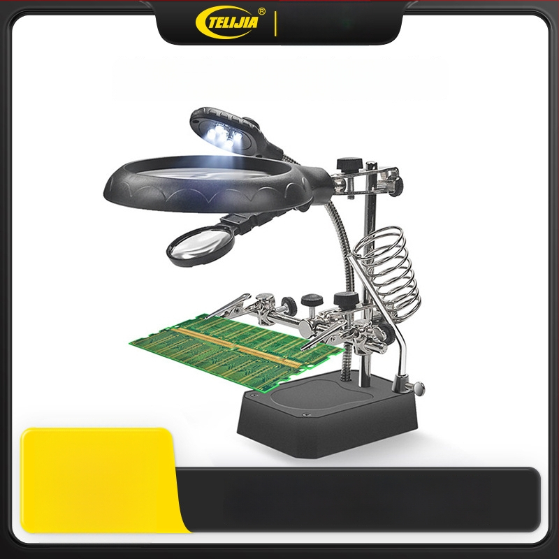 Λαμπτήρας LED με μεγεθυντικό φακό για επισκευές πλακετών, περιστροφή 360°, εξοικονόμηση ενέργειας
